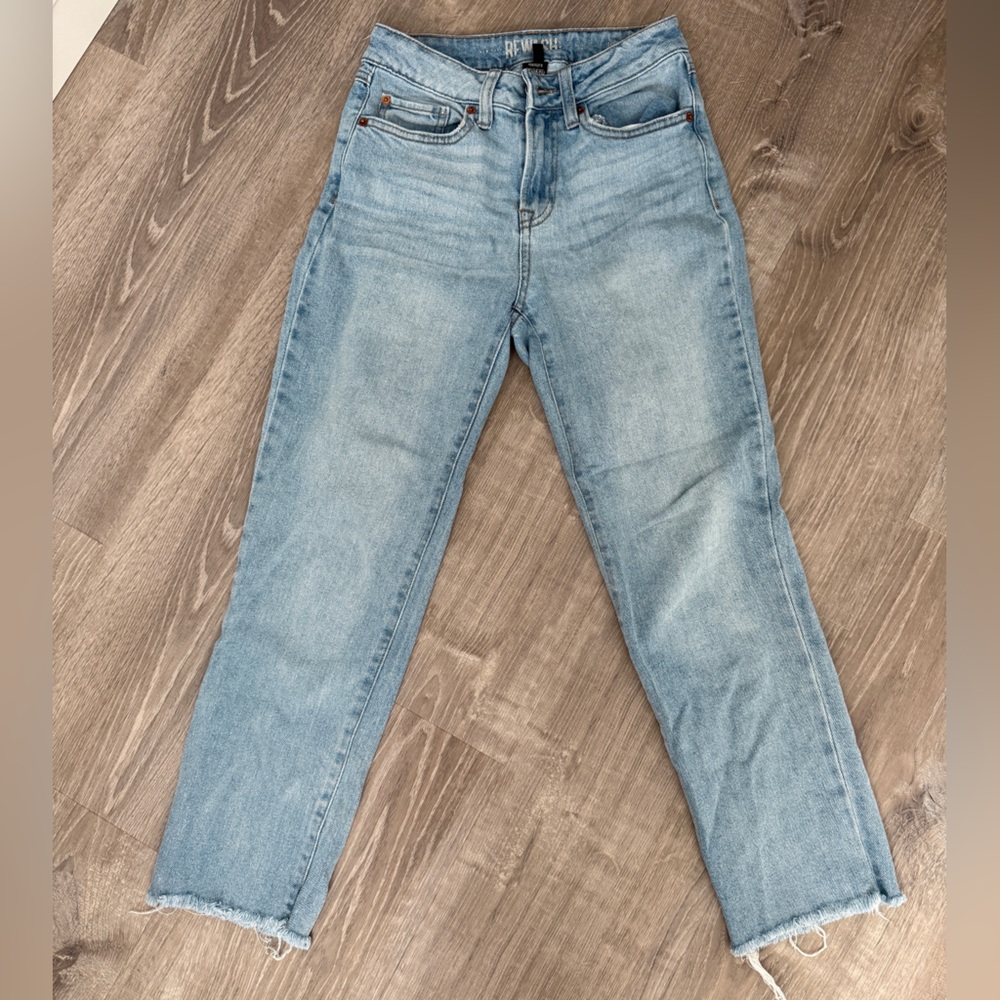 Rewash Light Blue Straight Leg Jeans